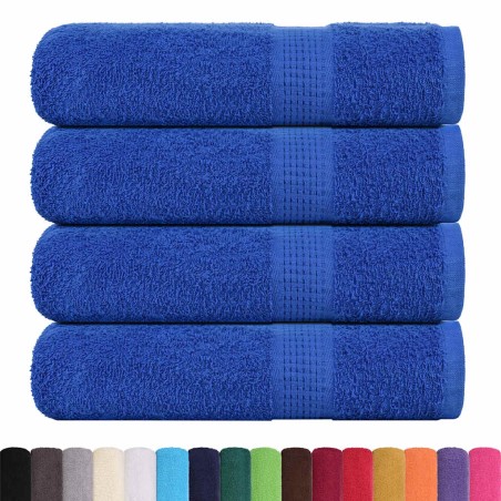 vidaXL Badetücher 4 Stk. Blau 100x150 cm 360 g/m² 100% Baumwolle