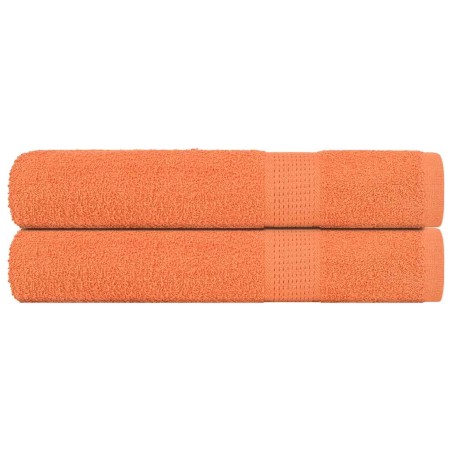 vidaXL Handtücher 2 Stk. Orange 100x200 cm 360 g/m² 100% Baumwolle