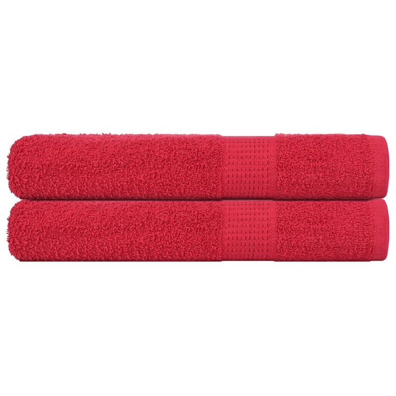 vidaXL Saunatücher 2 Stk. Rot 80x200 cm 360 g/m² 100% Baumwolle vidaXL Saunatücher 2 Stk. Rot 80x200 cm 360 g/m² 100% Baumwolle