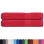vidaXL Saunatücher 2 Stk. Rot 80x200 cm 360 g/m² 100% Baumwolle vidaXL Saunatücher 2 Stk. Rot 80x200 cm 360 g/m² 100% Baumwolle