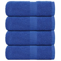 vidaXL Gästetücher 4 Stk. Blau 30x50 cm 360 g/m² 100% Baumwolle
