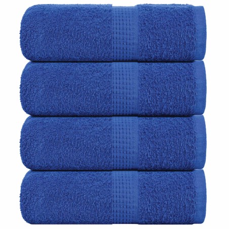 vidaXL Gästetücher 4 Stk. Blau 30x50 cm 360 g/m² 100% Baumwolle