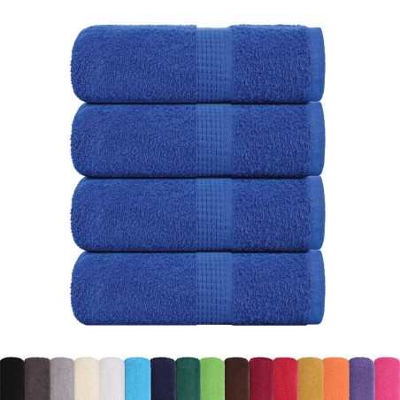 vidaXL Gästetücher 4 Stk. Blau 30x50 cm 360 g/m² 100% Baumwolle