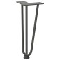vidaXL Haarnadelbeine 4 Stk. Anthrazit 30 cm Massivstahl vidaXL Haarnadelbeine 4 Stk. Anthrazit 30 cm Massivstahl