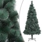 Künstlicher Weihnachtsbaum LEDs & Kugeln Grün 150 cm PVC & PE Künstlicher Weihnachtsbaum LEDs & Kugeln Grün 150 cm PVC & PE