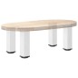 vidaXL Couchtischbeine 4 Stk. Weiß 42-44 cm Stahl vidaXL Couchtischbeine 4 Stk. Weiß 42-44 cm Stahl