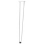 vidaXL Haarnadelbeine 4 Stk. Weiß 72 cm Massivstahl vidaXL Haarnadelbeine 4 Stk. Weiß 72 cm Massivstahl