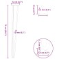 vidaXL Haarnadelbeine 4 Stk. Anthrazit 72 cm Massivstahl vidaXL Haarnadelbeine 4 Stk. Anthrazit 72 cm Massivstahl