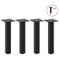 vidaXL Couchtischbeine 4 Stk. Schwarz 42-44 cm Stahl vidaXL Couchtischbeine 4 Stk. Schwarz 42-44 cm Stahl
