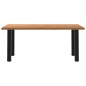 vidaXL Esstisch Hellbraun 180x80x74 cm Massivholz Eiche Rechteckig