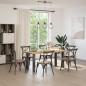 vidaXL Esstisch Hellbraun 180x80x74 cm Massivholz Eiche Rechteckig vidaXL Esstisch Hellbraun 180x80x74 cm Massivholz Eiche Rechteckig