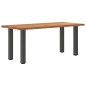 vidaXL Esstisch Hellbraun 180x80x74 cm Massivholz Eiche Rechteckig vidaXL Esstisch Hellbraun 180x80x74 cm Massivholz Eiche Rechteckig