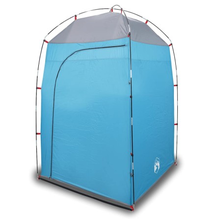 vidaXL Duschzelt Blau Wasserfest