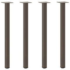 vidaXL Couchtischbeine 4 Stk. Naturstahl 72-74 cm Stahl