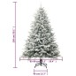 Künstlicher Weihnachtsbaum LEDs & Kugeln Beschneit 150cm PVC PE Künstlicher Weihnachtsbaum LEDs & Kugeln Beschneit 150cm PVC PE