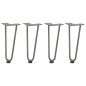 vidaXL Haarnadelbeine 4 Stk. Naturstahl 30 cm Massivstahl vidaXL Haarnadelbeine 4 Stk. Naturstahl 30 cm Massivstahl