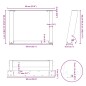vidaXL Couchtischbeine U-Form 2 Stk. Schwarz 60x(42-43) cm Stahl vidaXL Couchtischbeine U-Form 2 Stk. Schwarz 60x(42-43) cm Stahl