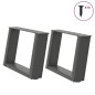 vidaXL Couchtischbeine U-Form 2 Stk. Anthrazit 40x(30-31) cm Stahl vidaXL Couchtischbeine U-Form 2 Stk. Anthrazit 40x(30-31) cm Stahl