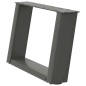 vidaXL Couchtischbeine U-Form 2 Stk. Anthrazit 40x(30-31) cm Stahl vidaXL Couchtischbeine U-Form 2 Stk. Anthrazit 40x(30-31) cm Stahl