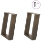 vidaXL Couchtischbeine U-Form 2 Stk. Naturstahl 38x(42-43) cm Stahl vidaXL Couchtischbeine U-Form 2 Stk. Naturstahl 38x(42-43) cm Stahl