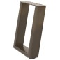 vidaXL Couchtischbeine U-Form 2 Stk. Naturstahl 38x(42-43) cm Stahl vidaXL Couchtischbeine U-Form 2 Stk. Naturstahl 38x(42-43) cm Stahl