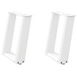 vidaXL Couchtischbeine U-Form 2 Stk. Weiß 38x(42-43) cm Stahl vidaXL Couchtischbeine U-Form 2 Stk. Weiß 38x(42-43) cm Stahl