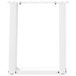 vidaXL Couchtischbeine U-Form 2 Stk. Weiß 38x(42-43) cm Stahl vidaXL Couchtischbeine U-Form 2 Stk. Weiß 38x(42-43) cm Stahl