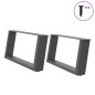 vidaXL Couchtischbeine U-Form 2 Stk. Anthrazit 70x(30-31) cm Stahl vidaXL Couchtischbeine U-Form 2 Stk. Anthrazit 70x(30-31) cm Stahl