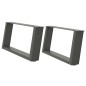 vidaXL Couchtischbeine U-Form 2 Stk. Anthrazit 70x(30-31) cm Stahl vidaXL Couchtischbeine U-Form 2 Stk. Anthrazit 70x(30-31) cm Stahl
