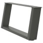 vidaXL Couchtischbeine U-Form 2 Stk. Anthrazit 70x(30-31) cm Stahl vidaXL Couchtischbeine U-Form 2 Stk. Anthrazit 70x(30-31) cm Stahl