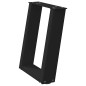 vidaXL Couchtischbeine U-Form 2 Stk. Schwarz 28x(42-43) cm Stahl vidaXL Couchtischbeine U-Form 2 Stk. Schwarz 28x(42-43) cm Stahl