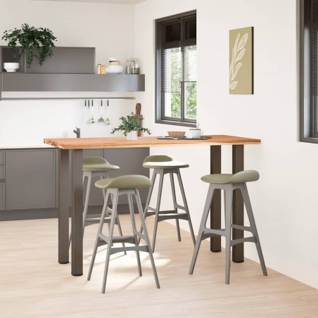 vidaXL Bartisch Hellbraun 180x80x112 cm Massivholz Eiche Rechteckig