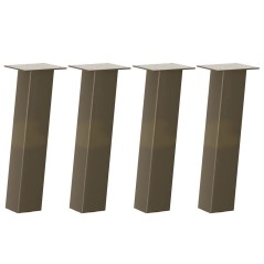 vidaXL Couchtischbeine 4 Stk. Naturstahl 30 cm Stahl