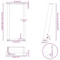 vidaXL Konsolentischbeine U-Form 2 Stk. Weiß 28x(72-73) cm Stahl vidaXL Konsolentischbeine U-Form 2 Stk. Weiß 28x(72-73) cm Stahl