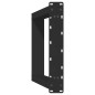 vidaXL Konsolentischbeine U-Form 2 Stk. Schwarz 38x(72-73) cm Stahl