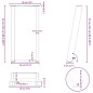 vidaXL Konsolentischbeine U-Form 2 Stk. Anthrazit 38x(72-73) cm Stahl vidaXL Konsolentischbeine U-Form 2 Stk. Anthrazit 38x(72-73) cm Stahl
