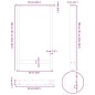vidaXL Couchtischbeine Schwarz 2 Stk. 60x(100-101) cm Stahl vidaXL Couchtischbeine Schwarz 2 Stk. 60x(100-101) cm Stahl