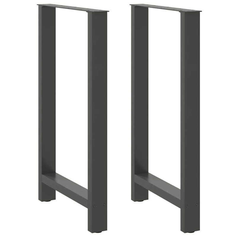 vidaXL Couchtischbeine Anthrazit 2 Stk. 60x(100-101) cm Stahl vidaXL Couchtischbeine Anthrazit 2 Stk. 60x(100-101) cm Stahl