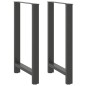vidaXL Couchtischbeine Anthrazit 2 Stk. 60x(100-101) cm Stahl vidaXL Couchtischbeine Anthrazit 2 Stk. 60x(100-101) cm Stahl