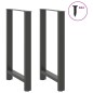 vidaXL Couchtischbeine Anthrazit 2 Stk. 60x(100-101) cm Stahl vidaXL Couchtischbeine Anthrazit 2 Stk. 60x(100-101) cm Stahl