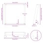 vidaXL Esstischbeine U-Form 2 Stk. Anthrazit 70x(72-73) cm Stahl vidaXL Esstischbeine U-Form 2 Stk. Anthrazit 70x(72-73) cm Stahl