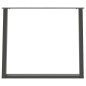 vidaXL Esstischbeine U-Form 2 Stk. Anthrazit 100x(72-73) cm Stahl vidaXL Esstischbeine U-Form 2 Stk. Anthrazit 100x(72-73) cm Stahl