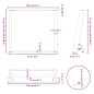 vidaXL Esstischbeine U-Form 2 Stk. Anthrazit 100x(72-73) cm Stahl vidaXL Esstischbeine U-Form 2 Stk. Anthrazit 100x(72-73) cm Stahl