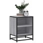 vidaXL Nachttische 2 Stk. Grau Sonoma 40x31x50 cm Holzwerkstoff Metall vidaXL Nachttische 2 Stk. Grau Sonoma 40x31x50 cm Holzwerkstoff Metall