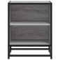 vidaXL Nachttische 2 Stk. Grau Sonoma 40x31x50 cm Holzwerkstoff Metall vidaXL Nachttische 2 Stk. Grau Sonoma 40x31x50 cm Holzwerkstoff Metall