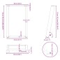 vidaXL Esstischbeine U-Form 2 Stk. Weiß 60x(72-73) cm Stahl vidaXL Esstischbeine U-Form 2 Stk. Weiß 60x(72-73) cm Stahl