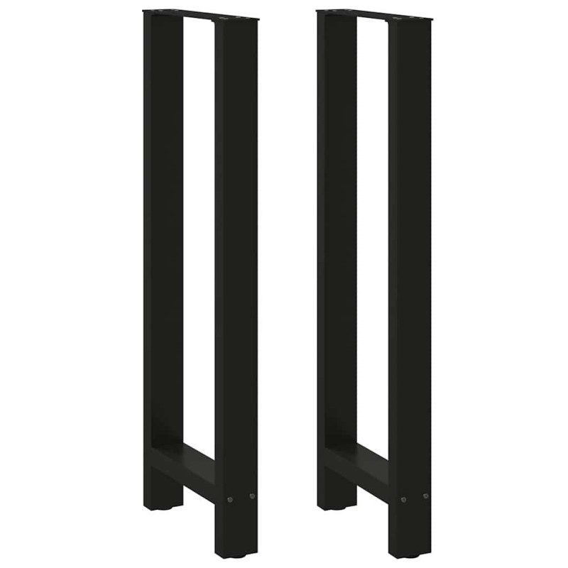 vidaXL Couchtischbeine Schwarz 2 Stk. 50x(110-111) cm Stahl vidaXL Couchtischbeine Schwarz 2 Stk. 50x(110-111) cm Stahl