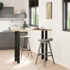 vidaXL Couchtischbeine Schwarz 2 Stk. 50x(110-111) cm Stahl