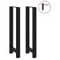 vidaXL Couchtischbeine Schwarz 2 Stk. 50x(110-111) cm Stahl vidaXL Couchtischbeine Schwarz 2 Stk. 50x(110-111) cm Stahl