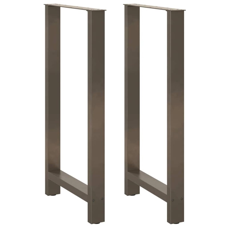 vidaXL Couchtischbeine Naturstahl 2 Stk. 60x(110-111) cm Stahl vidaXL Couchtischbeine Naturstahl 2 Stk. 60x(110-111) cm Stahl